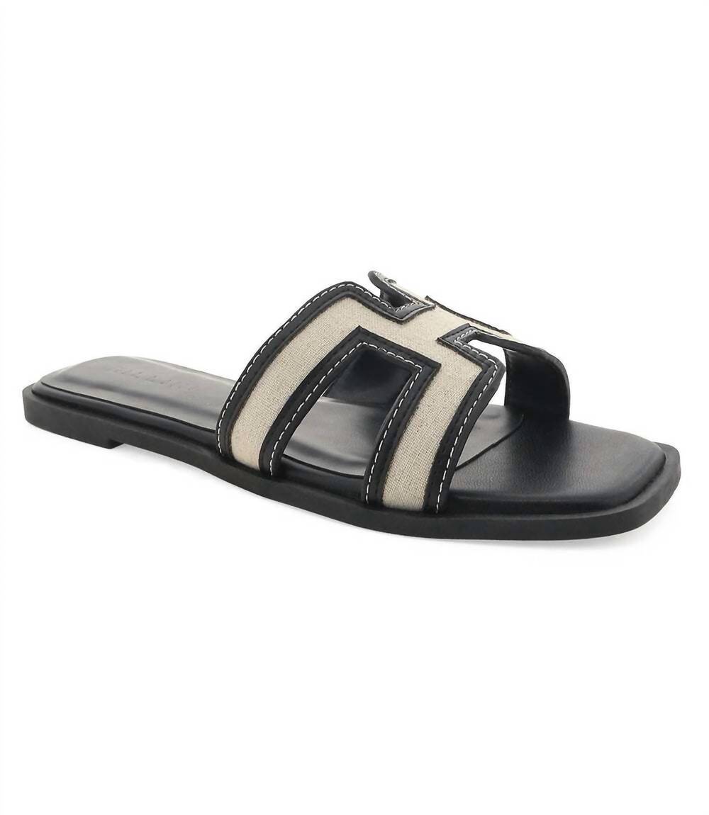 NEW BILLINI women's gordy cut out slide sandals in black